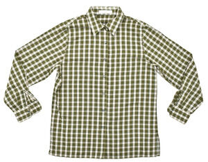 Giorgio Women Size 8 Wrinkle Free Plaid Button Down Shirt Long Sleeve Cotton